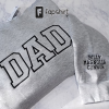 Custom FATHER Sweatshirt, Embroidered FATHER gift for Father Day