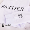 Custom Embroidered Dad Sweatshirt, Dad EST Sweatshirt with Kids Names and Heart on Sleeve, Unique Gifts for Dad, New Dad, Father’s Day Gift