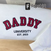 Custom Dog Dad Sweatshirt Embroidered, Personalized Dad Sweatshirt with Names on Sleeve, Dog Lover Sweatshirt, Best Gifts for Fathers Day