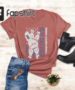 Personalized Dad Raised Fist Hand T-Shirt, Custom…