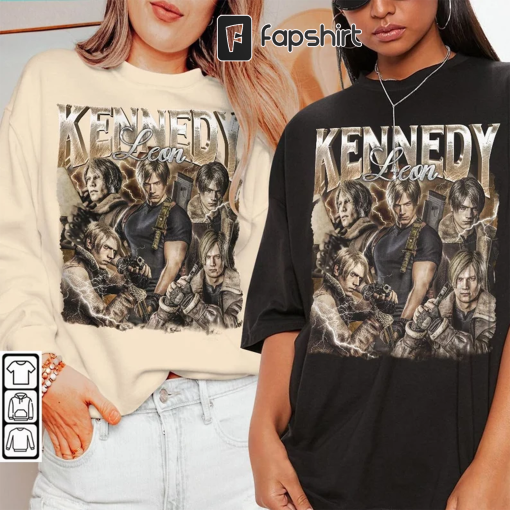 Leon Kennedy Vintage Shirt, Leon Kennedy Resident Evil 4 Series Vintage Retro 90s Style, Leon Kennedy 2023 Graphic Tee Tre1505VL