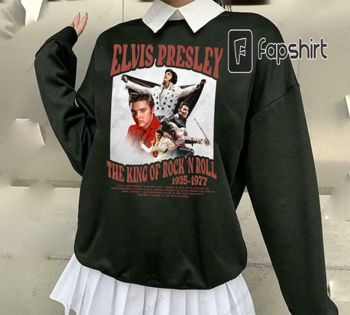 Elvis Presley Sweatshirt, Vintage Elvis Shirts, Retro Presley Singer Sweater, 90s Elvis Graphics Shirts, The King of Rock ‘n’ Roll Tee