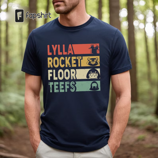 Lylla Teefs Floor Rocket Comfort Colors Shirt, Rockey Racoon & Friends Shirt, Guardians Of The Galaxy 3 Shirt