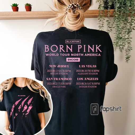 Vintage BLACKPINK BornPink Shirt, BlackPink BornPink World Tour Shirt,Black Pink Pink Venom Shirt,BlackPink Born Pink Vintage 90s Style Tees