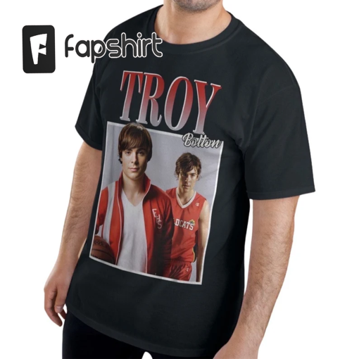 Troy Bolton Tshirt | Troy Bolton Graphic Tee | High School Music Tshirt | HSM Tee | Zac Efron Shirt | Troy Bolton HSM Tshirt