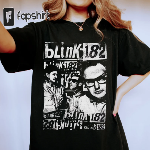 182 World Tour 2023 Shirt, Vintage Blink Tee, Blink Band Tee, Retro Blink Shirt, Blink World Tour 2024 Shirt, Arrow Smiley Shirt, Blink182