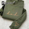 Personalized Papa Embroidered Crewneck Sweatshirt Embroidered Dad Crewneck With Names Customizable Gift For Grandpa Baby Shower Gift