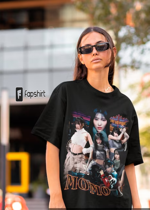 Twice Momo Retro Bootleg T-shirt – Twice Shirt – Kpop Tee – Kpop Gift for her or him – Kpop Merch – Twice Momo Retro 90s Tee