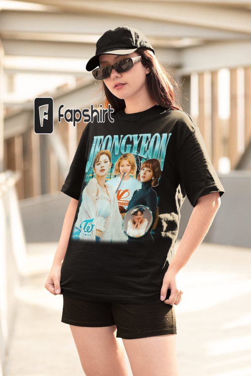 Twice Jeongyeon Retro Bootleg T-shirt – Twice Shirt – Kpop Shirt – Kpop Merch – Twice Clothing – Kpop Gift for he and him – Rap Hiphop Tee