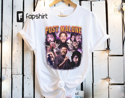 Post Malone Shirt, Vintage Post Malone Graphic Tee, Posty Rap Crewneck Unisex Post Malone Music T Shirt, Gift for Friend, Posty Fan Tee