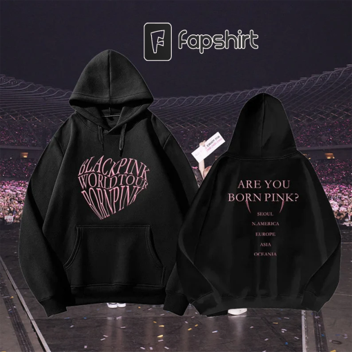 Black Pink Born Pink World Tour 2023 Hoodie, Black Pink World Tour Hoodie, Blackpink Concert, Pink Venom, Kpop Lover Shirt