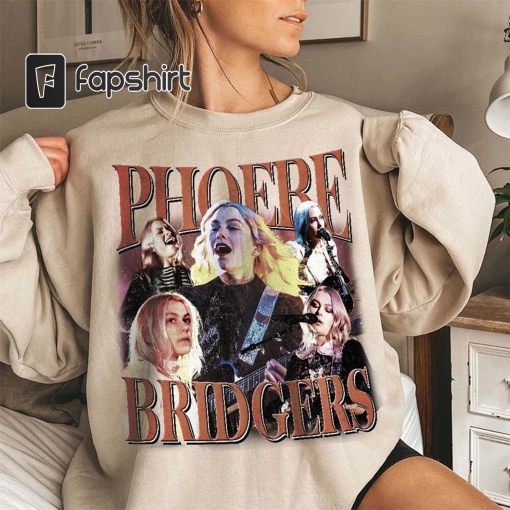 Phoebe Bridgers Merch T-shirt – Music Tee for Fans of PhoebeBridgers, Trending Moon Song I Know the End, Stranger in the Alps – by AselaBar