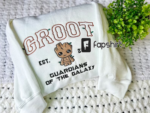 Inspired Guardians of the galaxy embroidered sweatshirt, I am groot embroidered sweatshirt, I am groot tshirt, guardians of the galaxy shirt