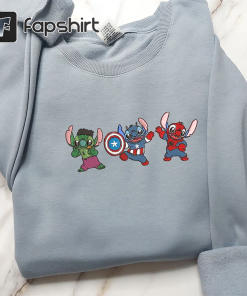 embroidery shirt, embroidery, embroidered sweater, Stitch, Cartoon,…