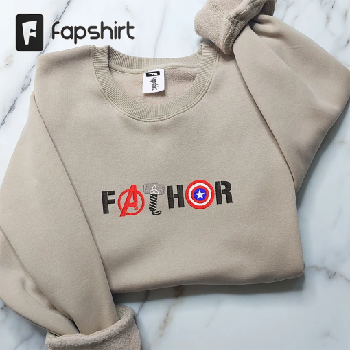 Embroidered Fathor Sweatshirt, Father’s Day Crewneck, Gift for Dad, Father’s Day, Daddy Shirt