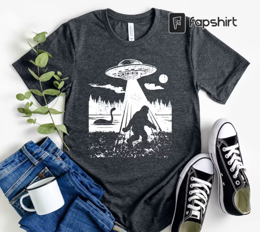 Bigfoot Shirt, Sasquatch Shirt, Funny Bigfoot Shirt, Hiking Shirt, Yeti Shirt, Loch Ness Monster Shirt, Ufo Shirt, Alien Shirt, Cool Shirt