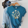 Sunflower Butterfly Shirt, Butterfly Tee, Mothers Day Gift Shirt, Sunflower Shirt, Floral V-neck, Flowers Gift T-shirt, Botanical Tee,Flower