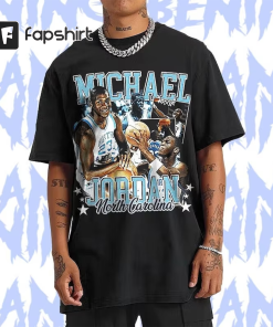 Michael Jordan UNC 90s Style Vintage Bootleg…