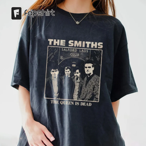 The Smiths The Queen is Dead Shirt The Smiths T-Shirt Morrissey Vintage Retro Tee Echo and The Bunnymen The Cure