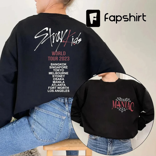 SKZ World Tour 2023 Shirt, Stray Kids Green Logo Pocket Size, Hoodie, Stray Kids Kpop Sweater, Fan Made Kpop Merch Gift, SKZ Concert Shirt (Copy)