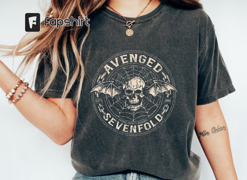 Avenged Sevenfold T-Shirt, Oversized Shirt, Classic Rock, Vintage, Vintage T Shirt, Retro Vintage Shirt, Trendy Gifts, Metal