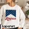 Marchstyle – All american Dad, US flag sunglasses for matching 4th of July T-Shirt, American flag sun glasses, Best Father’s Day Tshirt