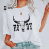 Howdy Cowboy Tee, Skeleton Cowboy Tee, Dancing Skeleton Tee, Boho Tee, Vintage Inspired Cotton T-shirt, Unisex Tee, Comfort Colors Tee