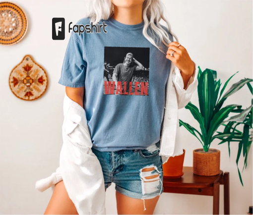 Wallen country music shirt, Comfort Colors vintage oversized concert tee