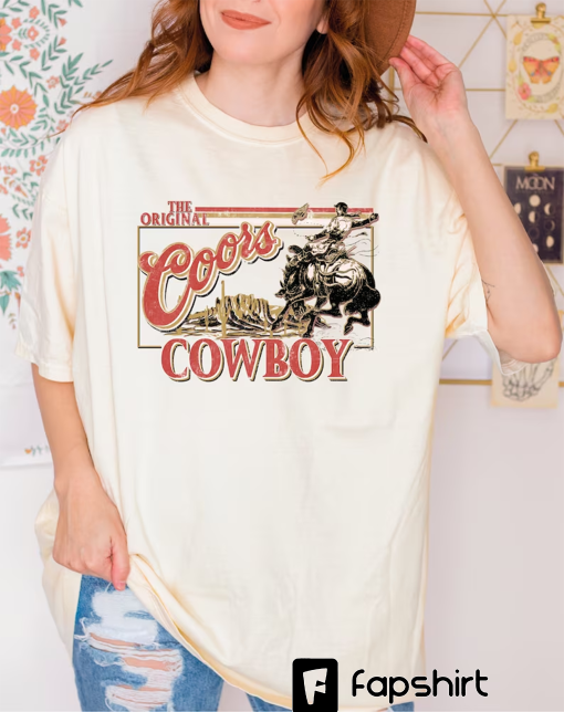 Coors Original Cowboy Comfort Colors Shirt, Comfort Colors Western Tshirt, Rodeo Shirt