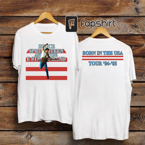 Bruce-Springsteen and E Street Band Born in USA Tour 84-85 T-Shirt Gift Fans