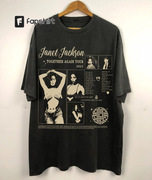 janet jackson tour together again 2023 tee shirt