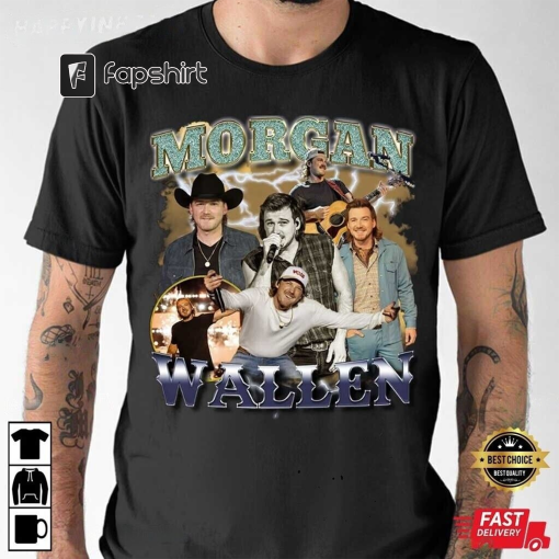 Morgan Wallen Tour 2023 shirt Country Music TEE New White Tshirt Fullsizes