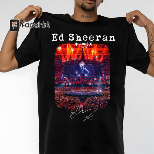 Rare Ed Sheeran Mathematics 2023 Tour Shirt Hot Black S-234XL T-Shirt