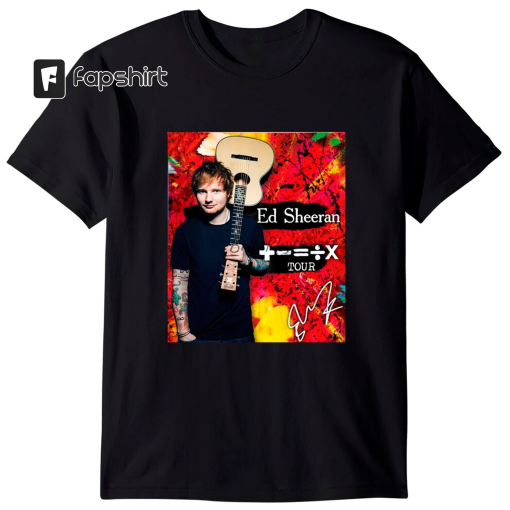 Ed Sheeran shirt The Mathletics Tour 2023 TEE New Black Tshirt Fullsizes