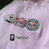 Anime Embroidered Sweatshirt, Anime Embroidered Crewneck, Custom Anime Embroidered Hoodie, Lovely Anime Gift, Embroidered