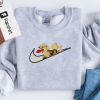 Poke.mon Brand Embroidered Sweatshirt, Pikac.hu Embroidered Sweatshirt, Vintage Embroidered Sweatshirt, Anime Gift