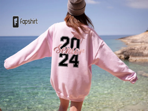 Senior 2024 Sweatshirt, Class Of 2024 Shirt, High School Graduation Gifts For Her, College Grad Gift, Graduating T-shirt, Student Gift,G8093