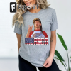 Personalized 4th of July Sunflower Nana Shirt, Mimi Star Firework American Flag Shirt, Patriotic Grandma with Kid Shirt for Independence Day