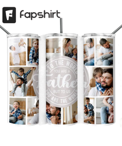 Fathers day Tumbler Sublimation PNG, Dad Photo…