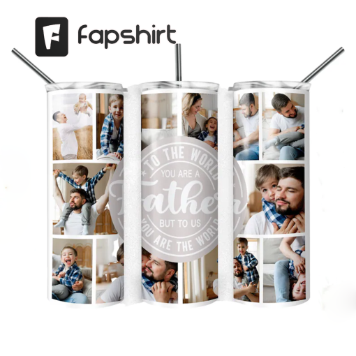 Fathers day Tumbler Sublimation PNG, Dad Photo Mug, Father Photo Collage Tumbler, Dad Tumbler wrap SVG, Photo Father Tumbler