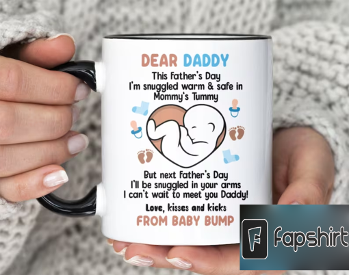 Dear Father Mug for Future Dad •Expecting Dad Gift for Father’s Day •Soon to be Daddy Coffee Mug •Custom Dad Cup •(MU-81 Dear)