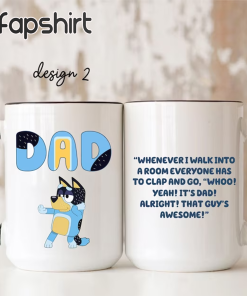 Cartoon Dad Mug, Gift for Dad