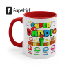 Personalized Dad Mug with Kids Name •Custom Daddy Coffee Mug •Dad Gift From Kids •Dad Birthday Cup for Father’s Day