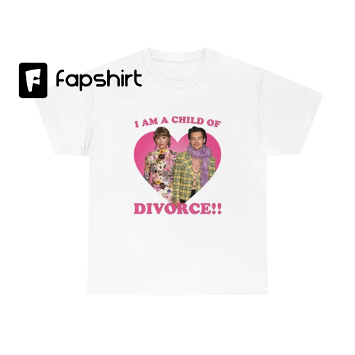 I am a child of divorce pink heart shirt