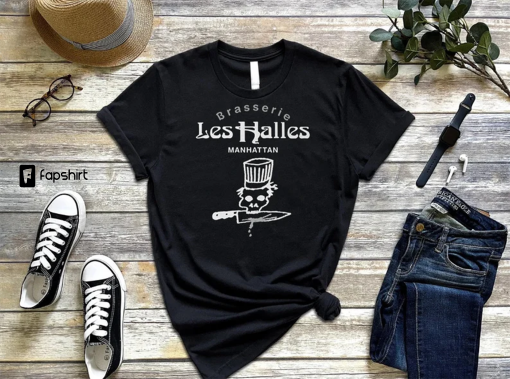 Brasserie Les Halles T Shirt, Vintage Looking Brasserie Les Halles T-shirt, Old Restaurant T-Shirt – Hoodie – Sweatshirt