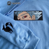 Anime Embroidered Sweatshirt | Anime Fan Gift | Embroidery Anime |Embroidered Anime Sweater | NInja Anime