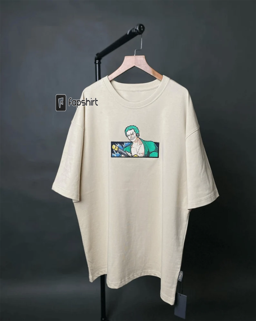 Roronoa Zoro One Piece Embroidered Shirt, Embroidery Anime, Anime Fan Gift, Embroidered Anime Sweatshirt, Anime Clothing