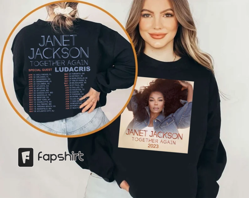 Janet Jackson Together Again Tour 2023 Shirt, Together Again Tour 2023 Tshirt, Music Tour 2023 Tshirt, Tour 2023 Shirt, Gift For Fan.