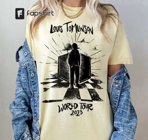 Vintage Louis Tomlinson 2023 Tour Shirt, Louis Tomlinson Merch, One Direction Shirt, Shirt For Fan Louis Tomlinson