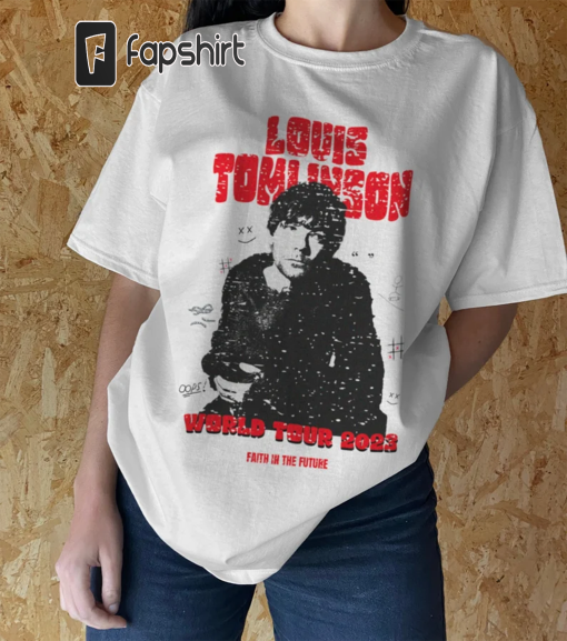 Louis Tomlinson tshirt, Faith in the future world tour tshirt, fan merch